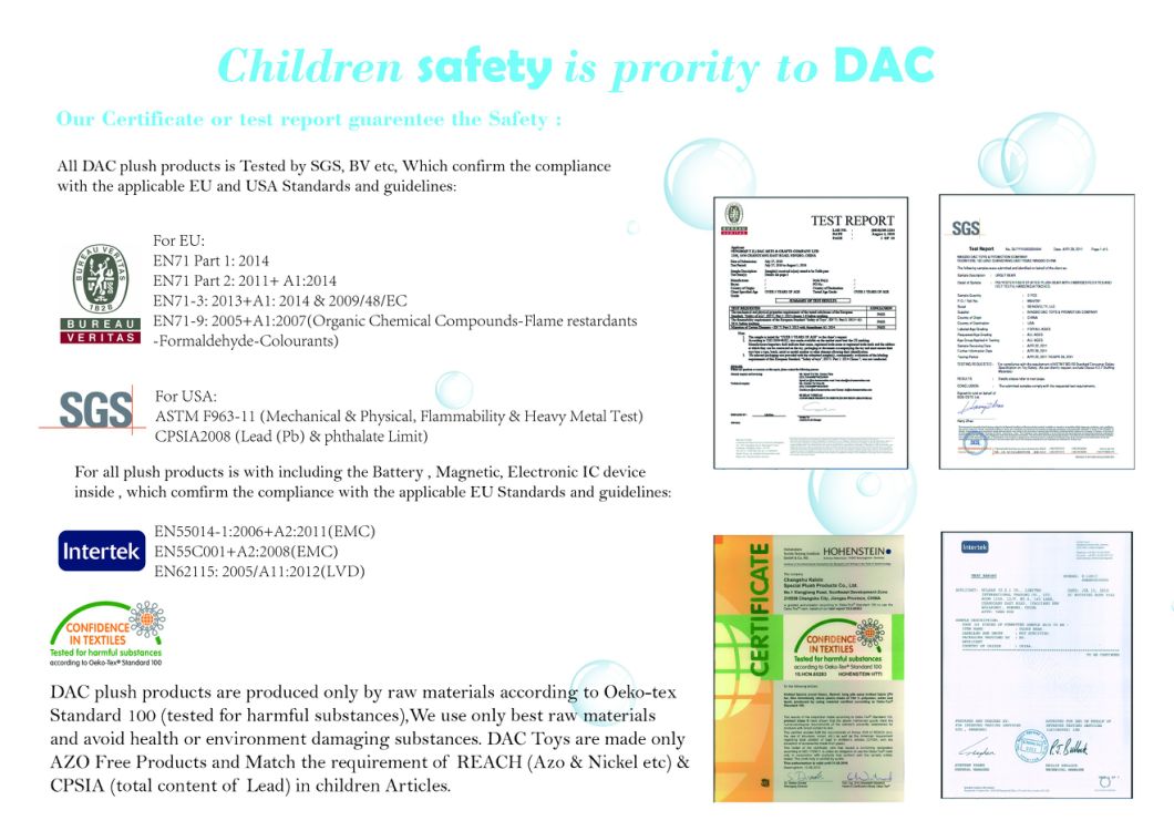 Plush Cartoon Animal Mascot Game Toy