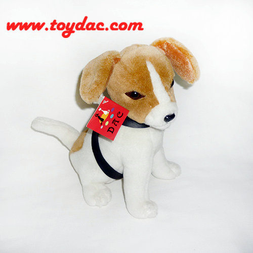 Plush Small White Dog Toy