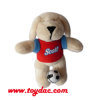 Stuffed Nice Fur Dog Key Ring