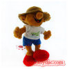 Plush Brown and White Dog Toy