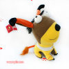 Stuffed PU Dog Toy with Doctor Hat