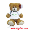 Plush White T-Shirt Bear Gift Toy