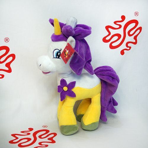 Stuffed Color White Horse Toy