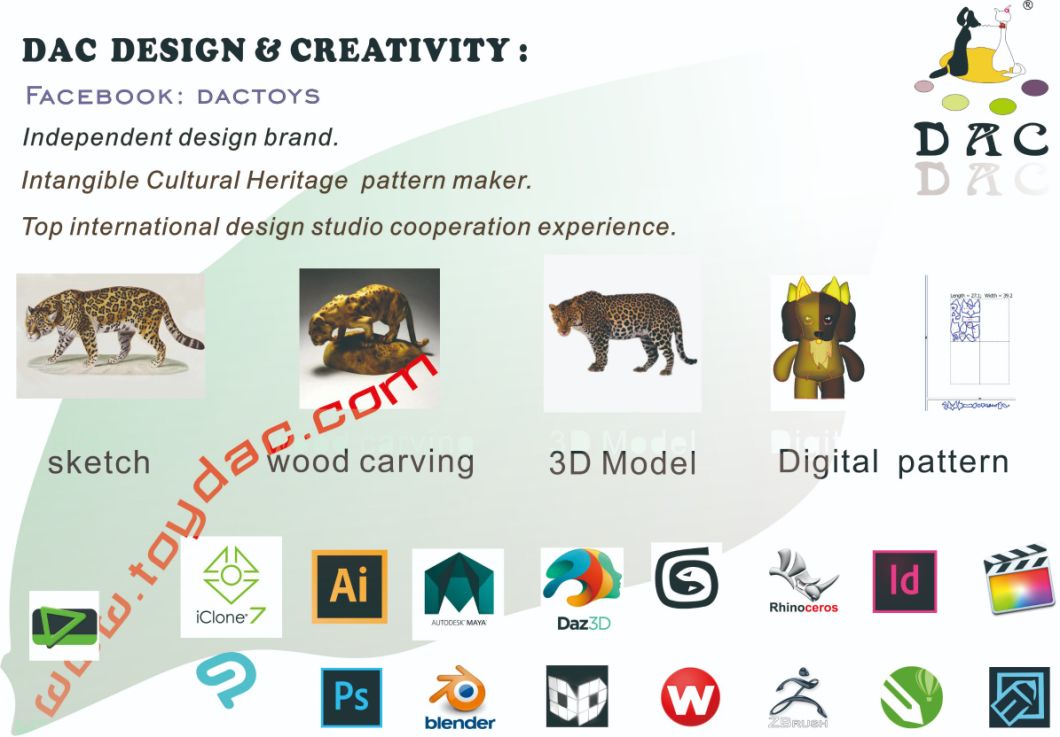 Digital Printed Artificial Animal Dog Cushion