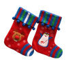 Cute Plush Green Christmas Stocking