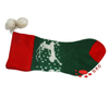 Cute Plush Green Christmas Stocking