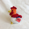 Plush Small Farm Cock Key Ring