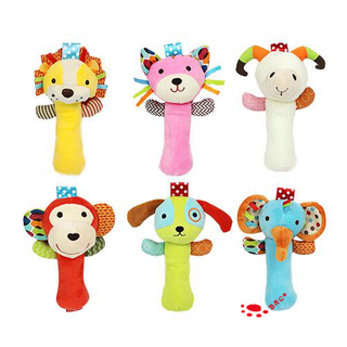 Baby Infant and Baby Cartoon Animal Hand Bell Rattles
