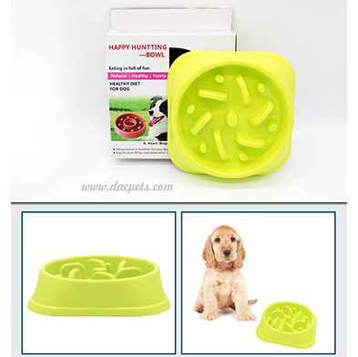 Water-Drope Shaped Maze Design Slow Feeder Pets Bowls