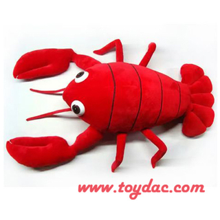 Plush Cartoon Lobster Toy