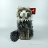 Plush grey Wild Animal toy Cat 