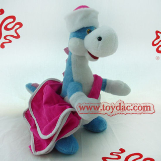 Plush Dinosaur with Dress Toy