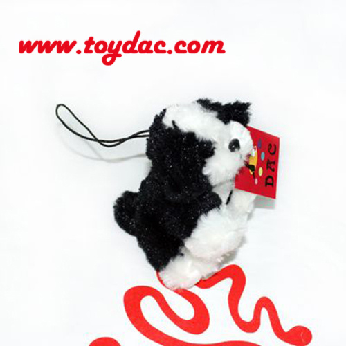 Stuffed Nice Fur Dog Key Ring