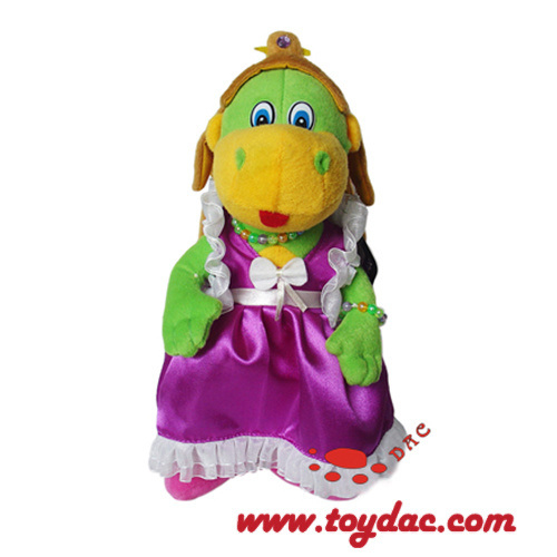 Plush Carton Dinosaur with Cap