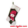 Cute Plush Green Christmas Stocking