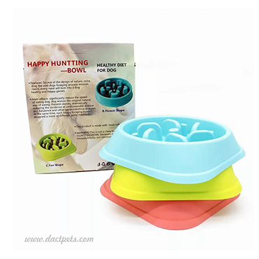 Water-Drope Shaped Maze Design Slow Feeder Pets Bowls