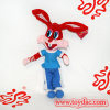 Plush Cartoon Dress Rabbit with Bag