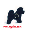 Plush Mini Black Dog Key Ring