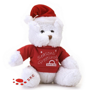 Snow Bear Plush Christmas Gift Stuffed White Bear
