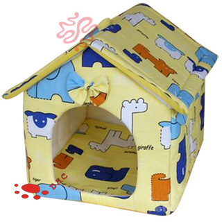 Plush Dog and Cat Pet House