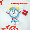 Plush Cartoon Clock CE Toy