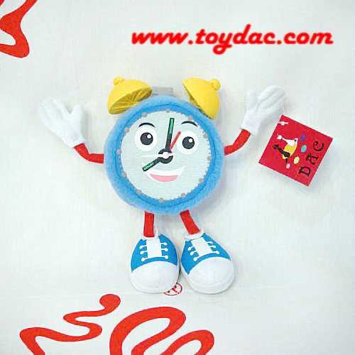 Plush Cartoon Clock CE Toy