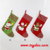 Cute Plush Green Christmas Stocking