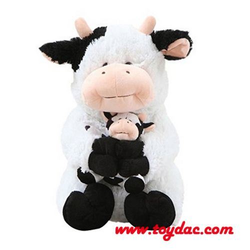 Plush soft Cow Calf toy 