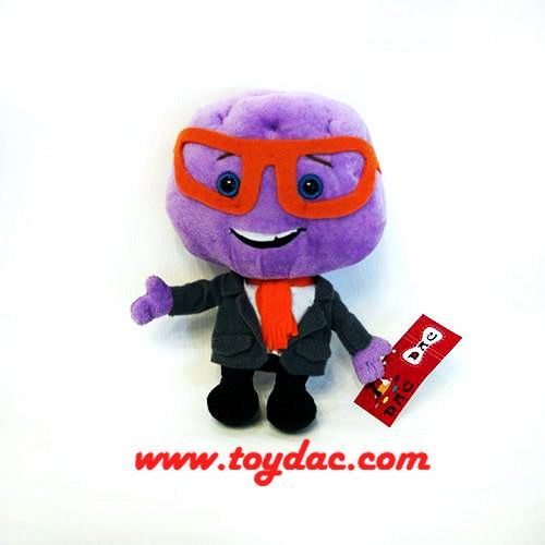 Plush Stuffed Fruit Grape Key Ring