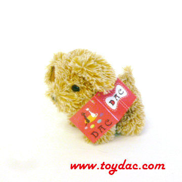 Plush Velour cartoon Dog with Logo