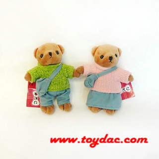 Sweater Student Bear Key Ring Toy