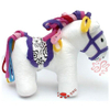 Stuffed Color White Horse Toy