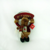 Plush Cap Bear Christmas Ornament