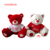 Plush Red Bear with T-Shirt Toy for Holiday