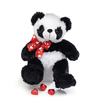 Plush Fur Panda Black Scarf
