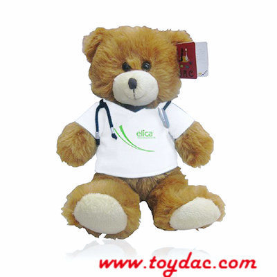 Promotion Cute Stuffed football bear 