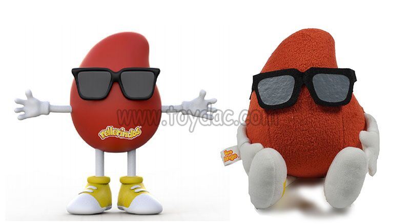 Plush Fruit Lemon Key Ring