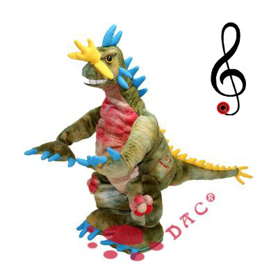 Plush Carton Dinosaur with Cap