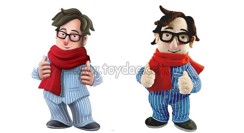 Stuffed PU Dog Toy with Doctor Hat