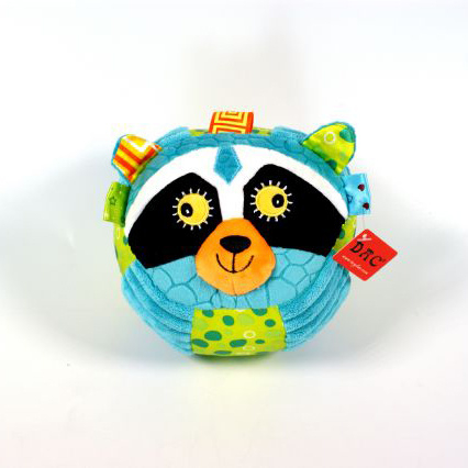 Soft Baby Toy Animal Head Rattle Ring