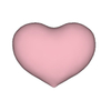 Cartoon love heart cushion paper pattern 
